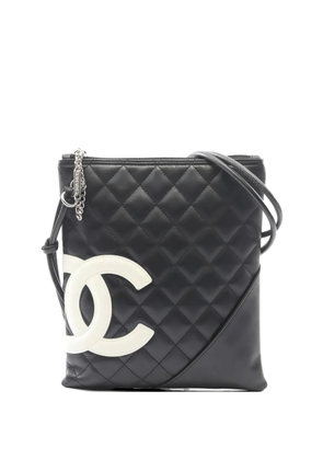 CHANEL Pre-Owned 2005 small Cambon Line quilted-leather shoulder bag - Black
