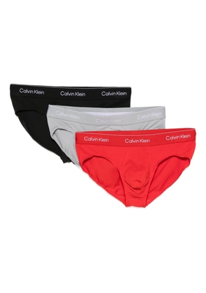 Calvin Klein logo-waistband brifs set - Black