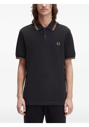 Fred Perry logo-detail polo shirt - Black