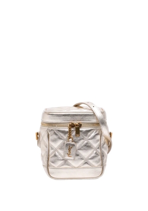 Saint Laurent Pre-Owned 2021 Quilted Leather 80s vanity bag - Gold