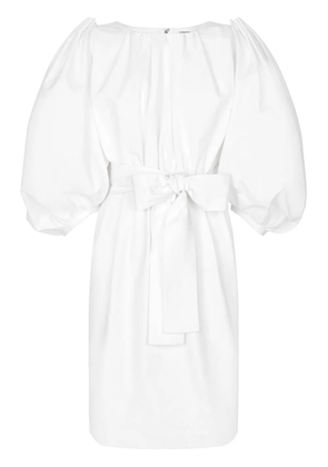 Dolce & Gabbana puff-sleeve cotton dress - White