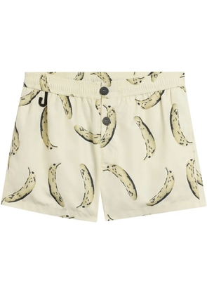Jacquemus banana-print shorts - Neutrals