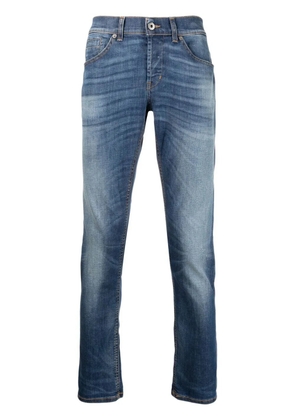 DONDUP whiskered-thigh bleach-wash jeans - Blue