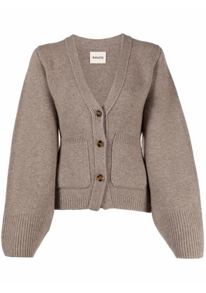 KHAITE The Scarlet cashmere cardigan - Neutrals