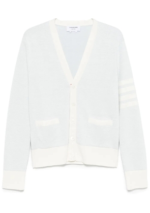 Thom Browne 4-Bar stripe V-neck cardigan - Blue