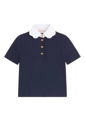 Valentino Garavani embroidered polo shirt - Blue