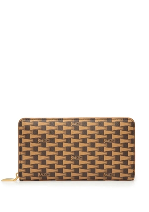 Bally Pennant zip wallet - Neutrals