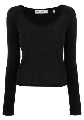 OUR LEGACY lyocell-blend knitted top - Black