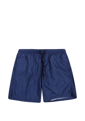 Drumohr geometric-print swim shorts - Blue