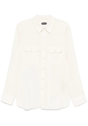 TOM FORD twill shirt - Neutrals