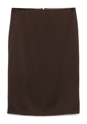 TOM FORD silk pencil skirt - Brown