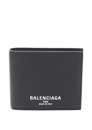Balenciaga Pre-Owned square folded coin leather wallet - Black