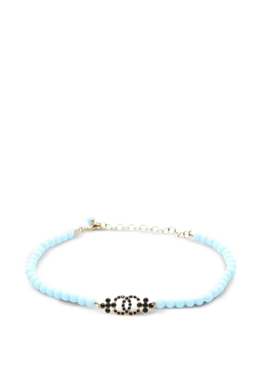 CHANEL Pre-Owned 1986-1988 logo-detail choker - Gold