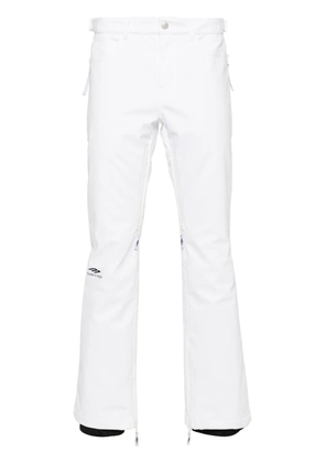 Balenciaga logo-print ski trousers - White