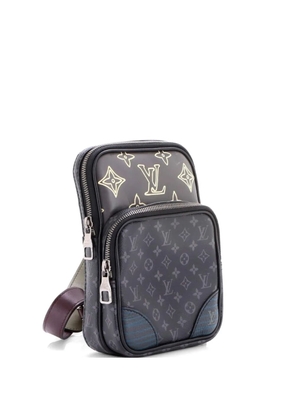Louis Vuitton Pre-Owned Amazone Sling Bag Patchwork Monogram Eclipse Canvas and Printed Leather backpack - Black