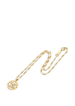 CHANEL Pre-Owned 1986-1988 logo-detail necklace - Gold