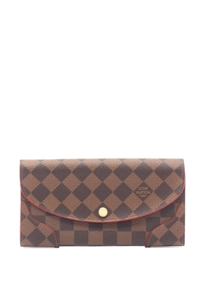 Louis Vuitton Pre-Owned 2016 Kaisa damier-ebene bi-fold wallet - Brown