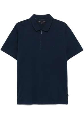 Michael Kors zip-up piqué polo shirt - Blue