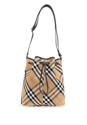 Burberry Vintage Check bucket shoulder bag - Neutrals