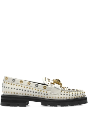 Kurt Geiger London Mansion stud-embellished loafers - White