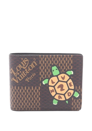 Louis Vuitton Pre-Owned x Nigo 2020 Damier Ebène bi-fold wallet - Brown