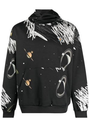 Vivienne Westwood planets-print pullover sweatshirt - Black