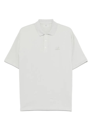 C.P. Company logo-embroidered polo shirt - Blue