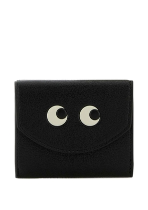 Anya Hindmarch grained-leather eyes wallet - Black