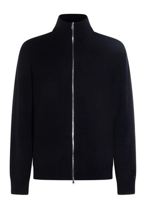 SEVEN GAUGE zip-up high-neck sweater - Blue