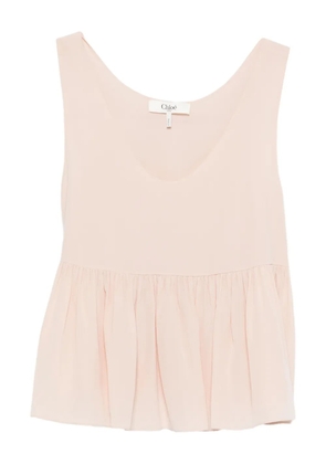 Chloé peplum-hem top - Pink