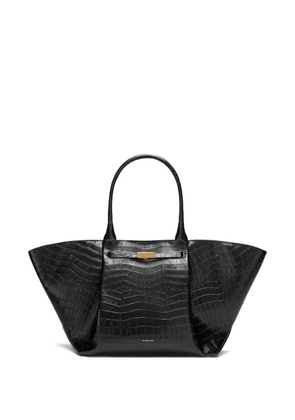 DeMellier New York crocodile-embossed shoulder bag - Black
