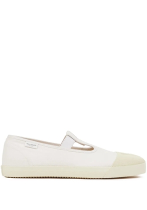 Maison Margiela On the Deck Tabi canvas pumps - White