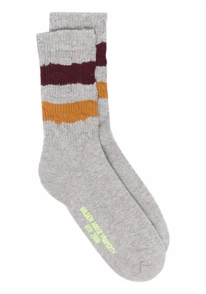 Golden Goose stripe trim socks - Grey