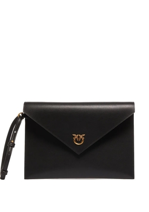 PINKO Love Birds flap clutch bag - Black