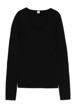 TOTEME merino knit sweater - Black
