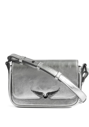 Zadig&Voltaire Le Zazi winged cross body bag - Silver