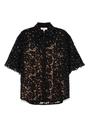 Michael Kors floral lace shirt - Black