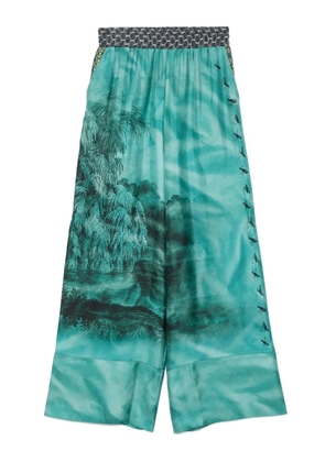 Pierre-Louis Mascia Aloe trousers - Green