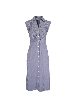 Veronica Beard stripe-pattern shirt dress - Blue