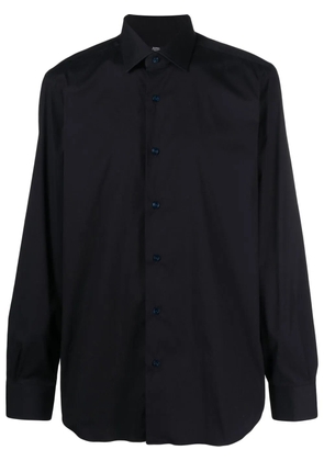 Barba long-sleeved cotton shirt - Blue