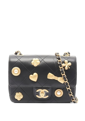 CHANEL Pre-Owned 2021 Icon quilted chain shoulder bag - Black