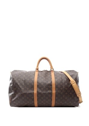 Louis Vuitton Pre-Owned 1996 Keepall Bandouliere 60 monogram boston luggage bag - Brown