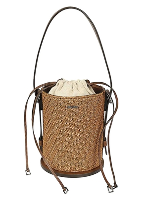 Max Mara woven bucket bag - Brown