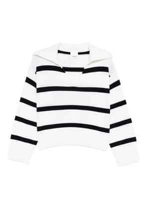 Allude striped sweater - White