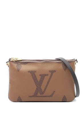 Louis Vuitton Pre-Owned 2020 monogram-pattern double-zip pochette - Neutrals