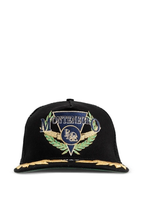 RHUDE embroidered baseball cap - Black