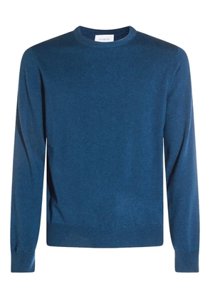 Malo round-neck wool sweater - Blue