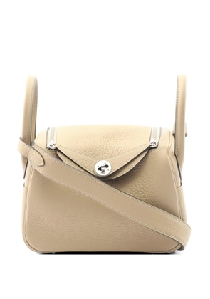 Hermès Pre-Owned 2025 mini Lindy tote bag - Neutrals