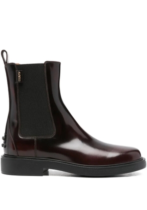 Tod's leather Chelsea boots - Red