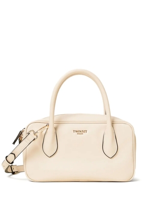 TWINSET top-handle zip-fastening bag - Neutrals
